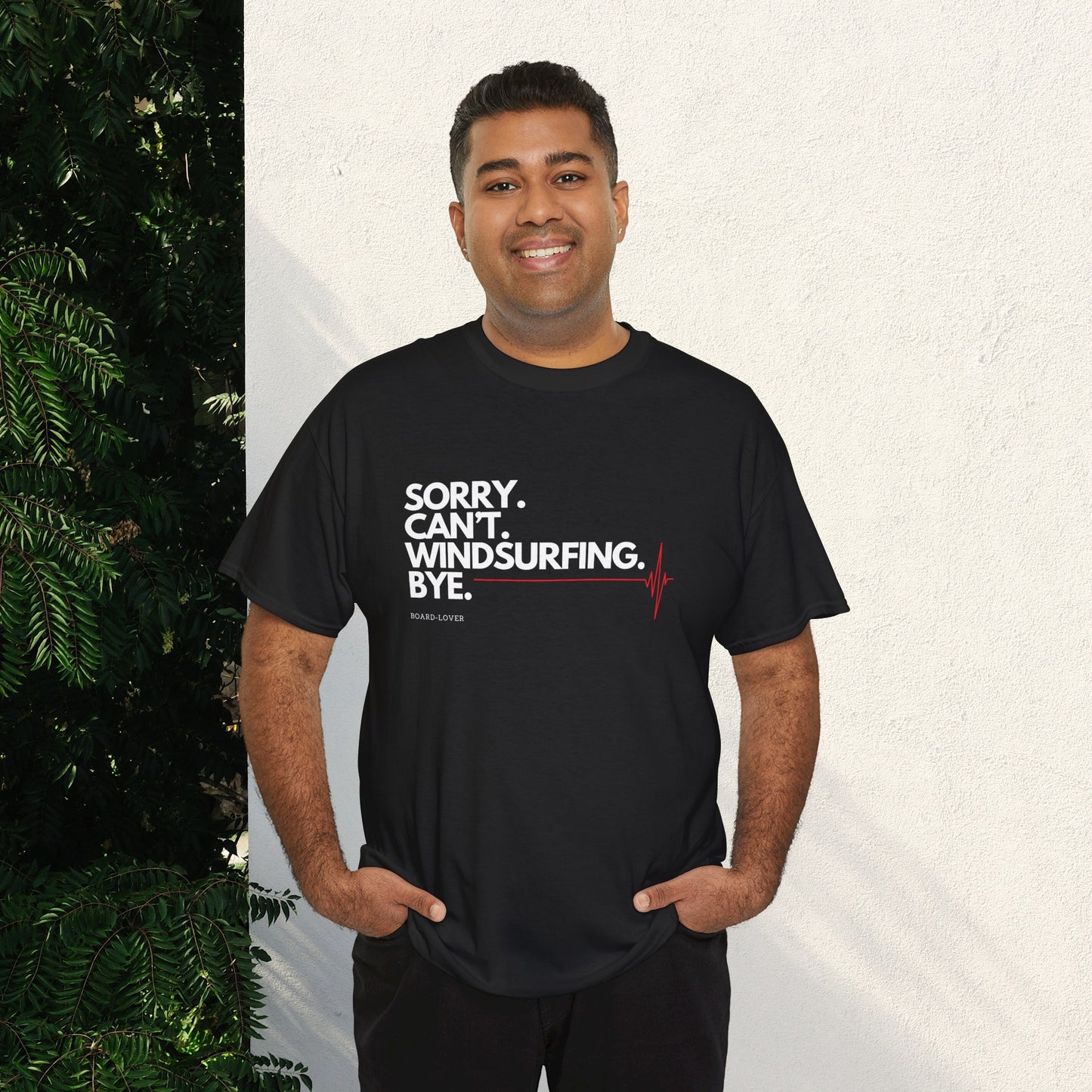 Windsurf T-Shirt mit lustigem Spruch: Sorry. Can't. Windsurfing. Bye