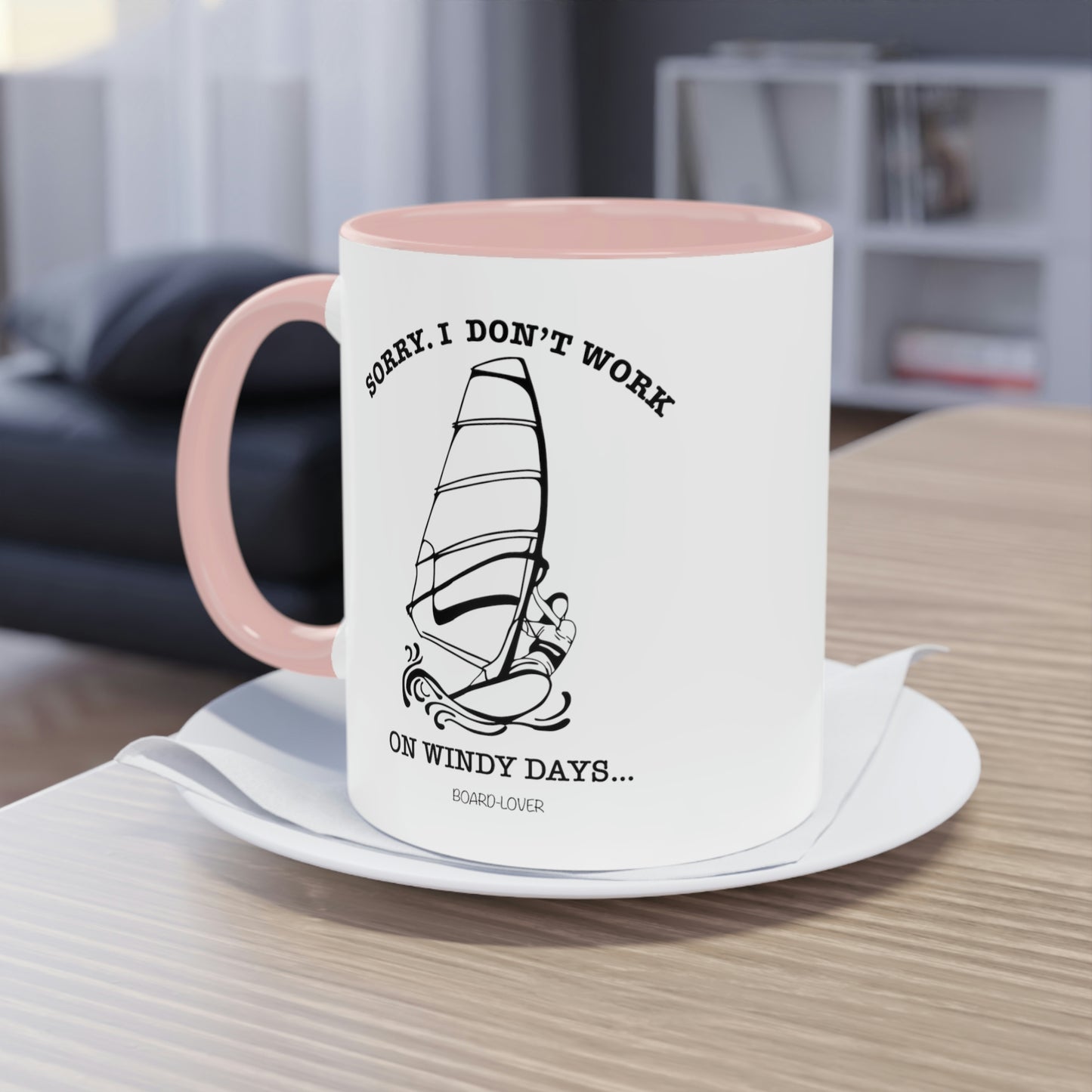 Sorry. I don`t work on windy days. WINDSURFER Tasse. – 0,33L