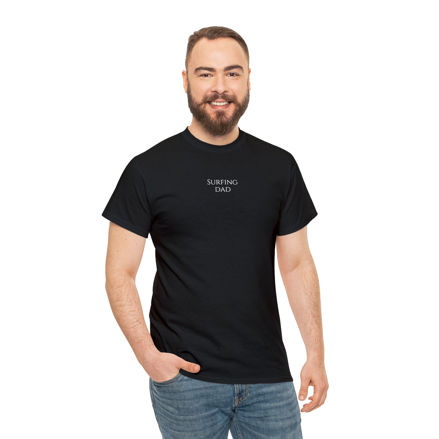 SURFING DAD - T-Shirt (black / white)