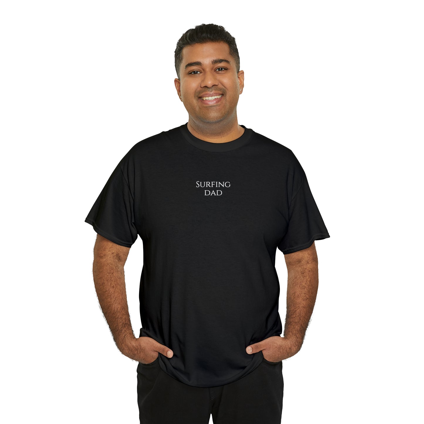 SURFING DAD - T-Shirt (black / white)