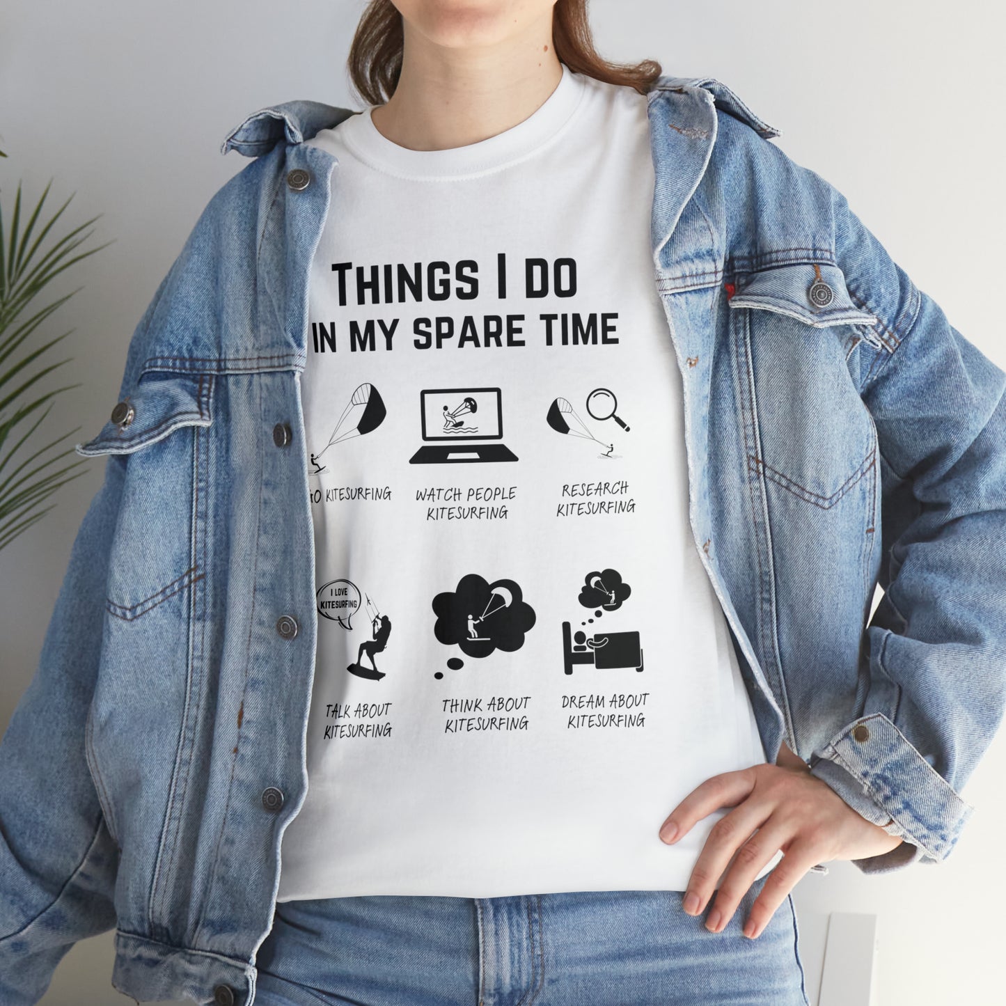 Kitesurf T-Shirt – Things I do in my spare time.