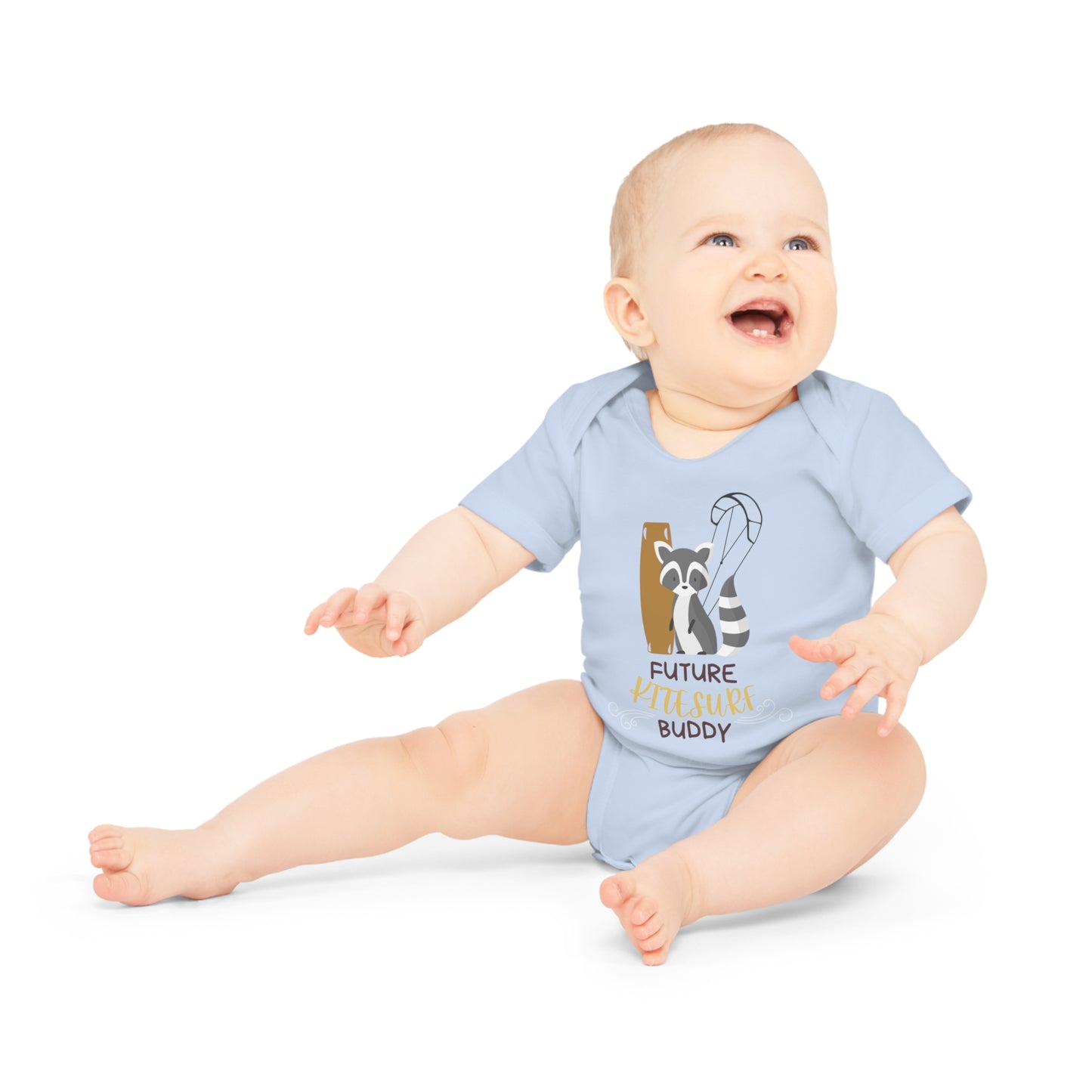 Future KITESURF buddy – baby short-sleeved bodysuit unisex