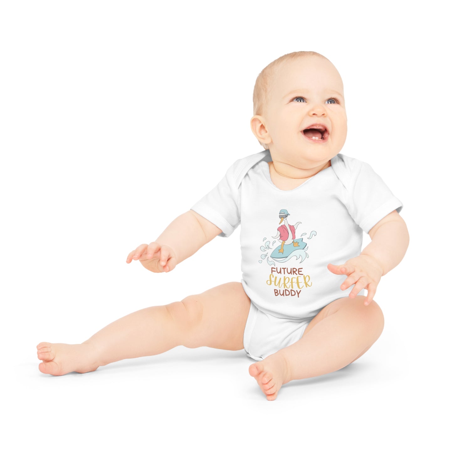 Future SURFER buddy – baby short-sleeved bodysuit unisex