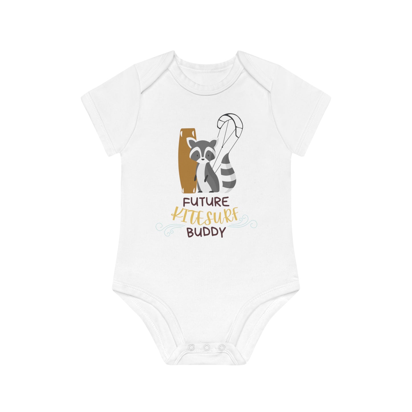 Future KITESURF buddy – baby short-sleeved bodysuit unisex