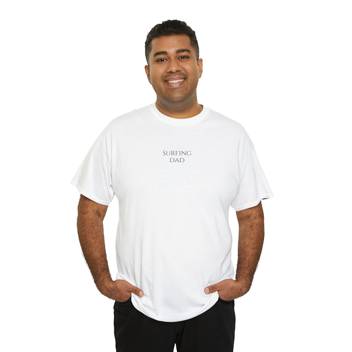 SURFING DAD - T-Shirt (black / white)