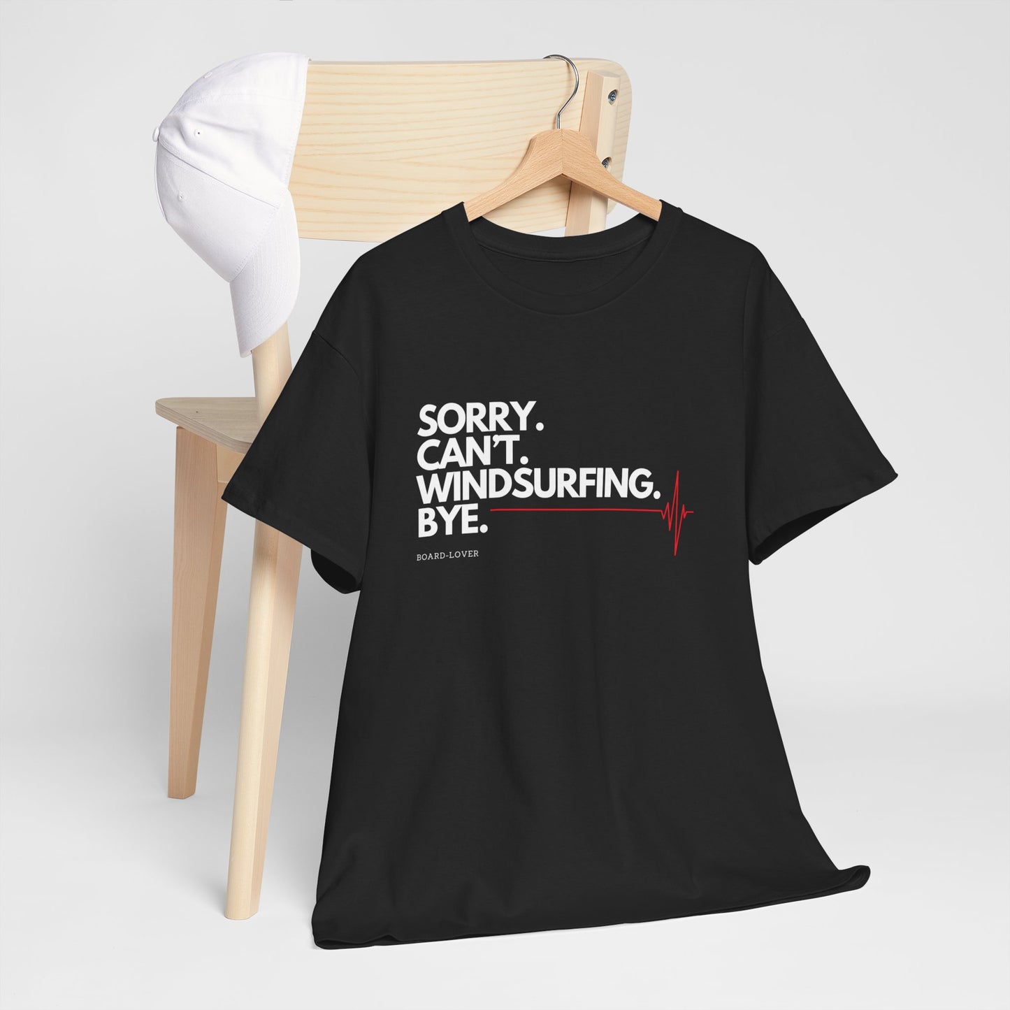 Windsurf T-Shirt mit lustigem Spruch: Sorry. Can't. Windsurfing. Bye