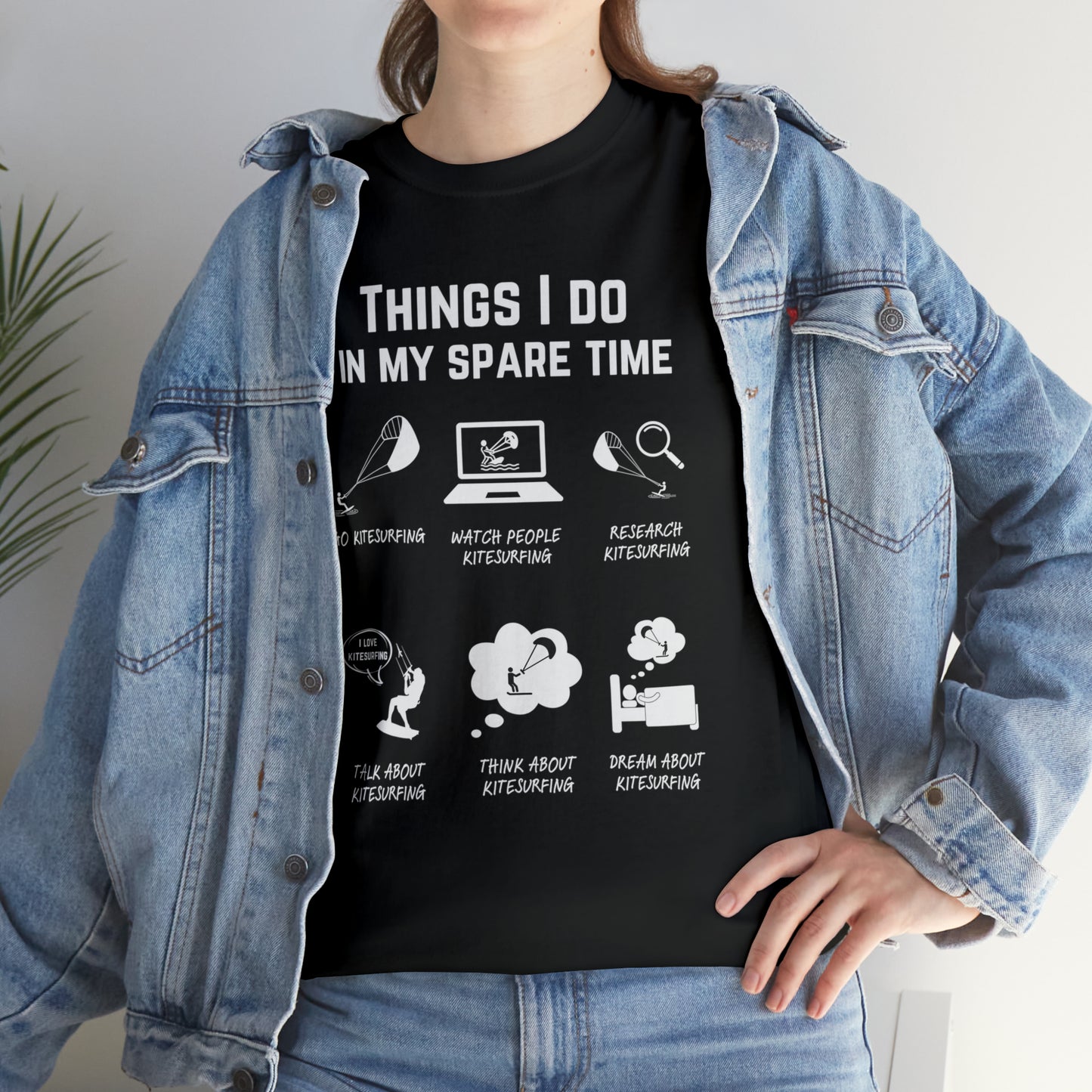 Kitesurf T-Shirt – Things I do in my spare time.