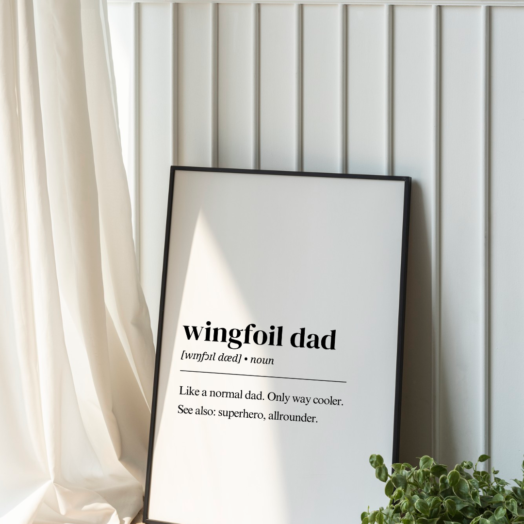 Wingfoil Poster – wingfoil Dad Definition