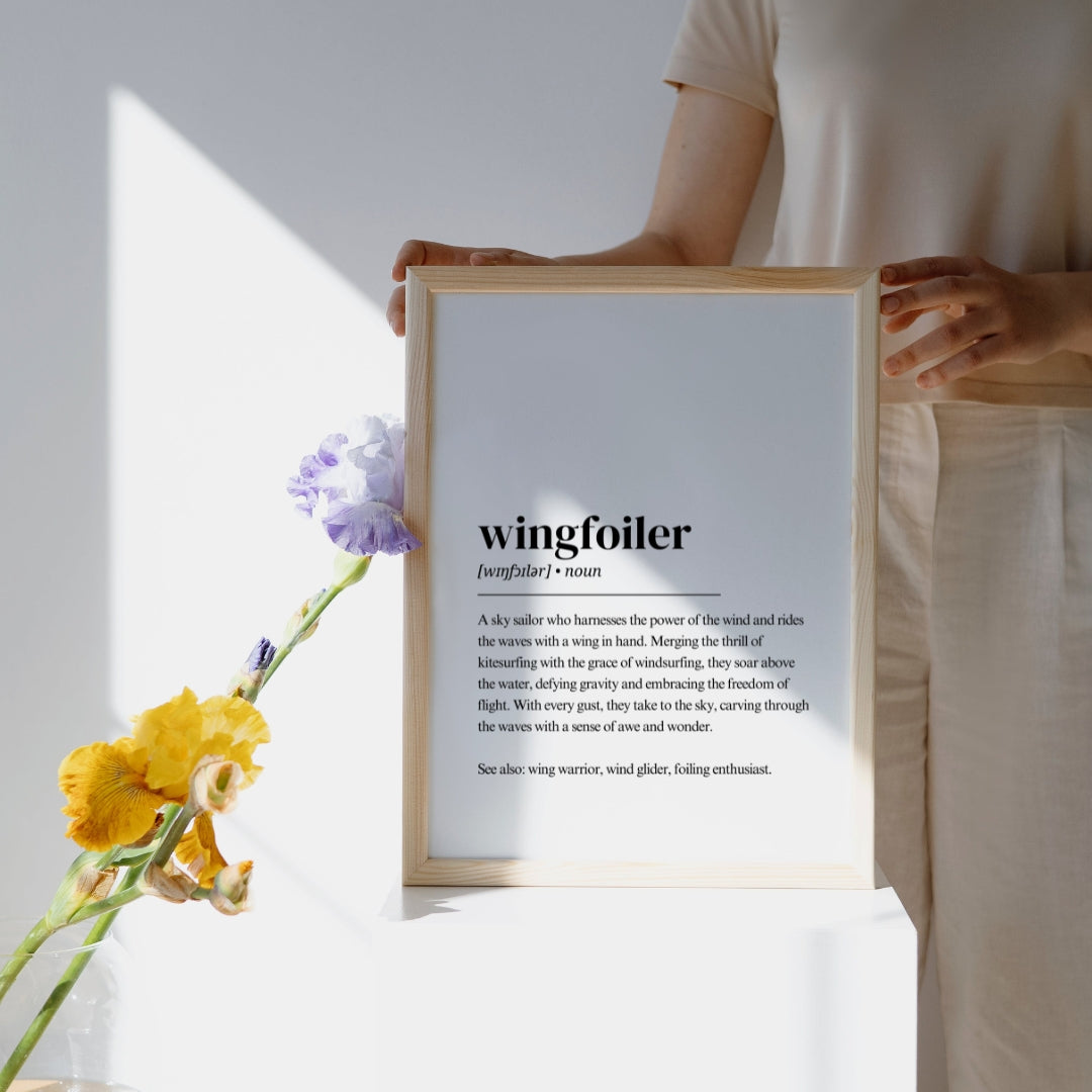 Wingfoil Poster – Wingfoiler Definition