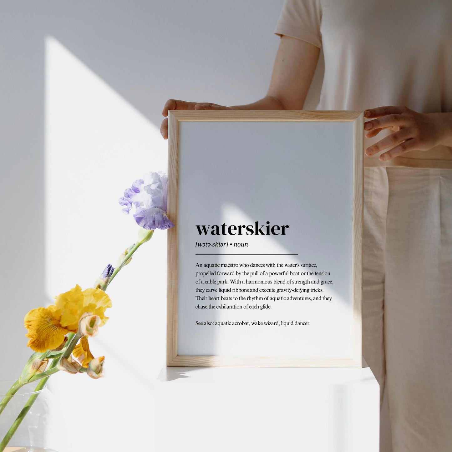 Wasserski Poster – Waterskier Definition