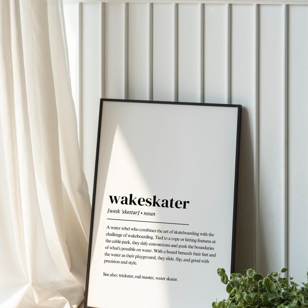 Wakeskate Poster – Wakeskater Definition