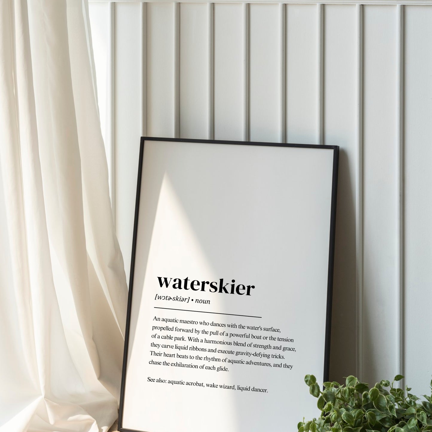 Wasserski Poster – Waterskier Definition