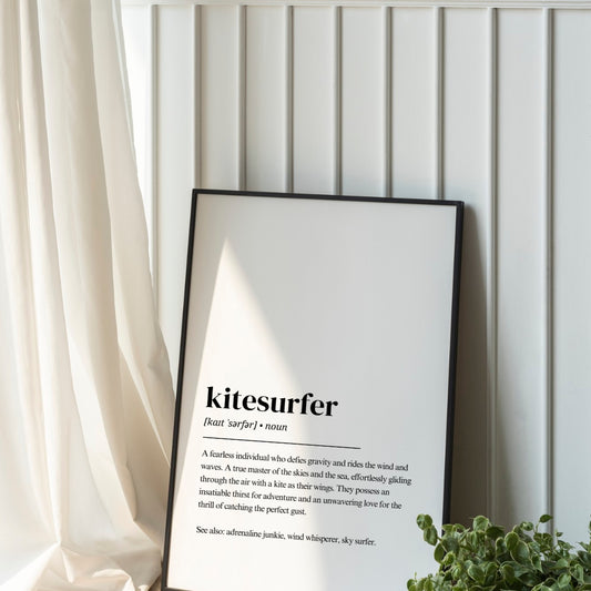 Kitesurf Poster - Kitesurfer Definition