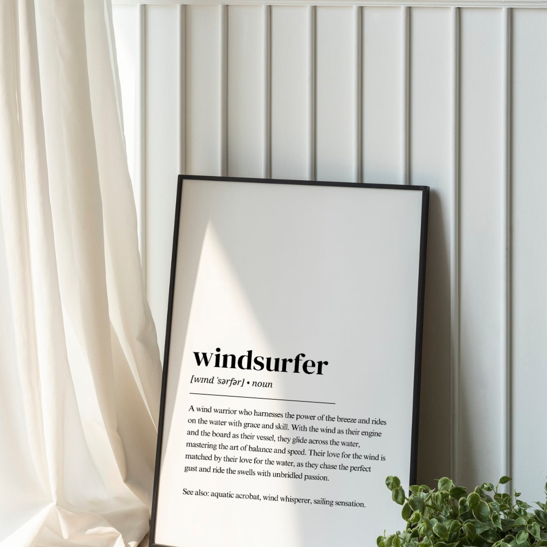 Windsurf Poster - Windsurfer Definition