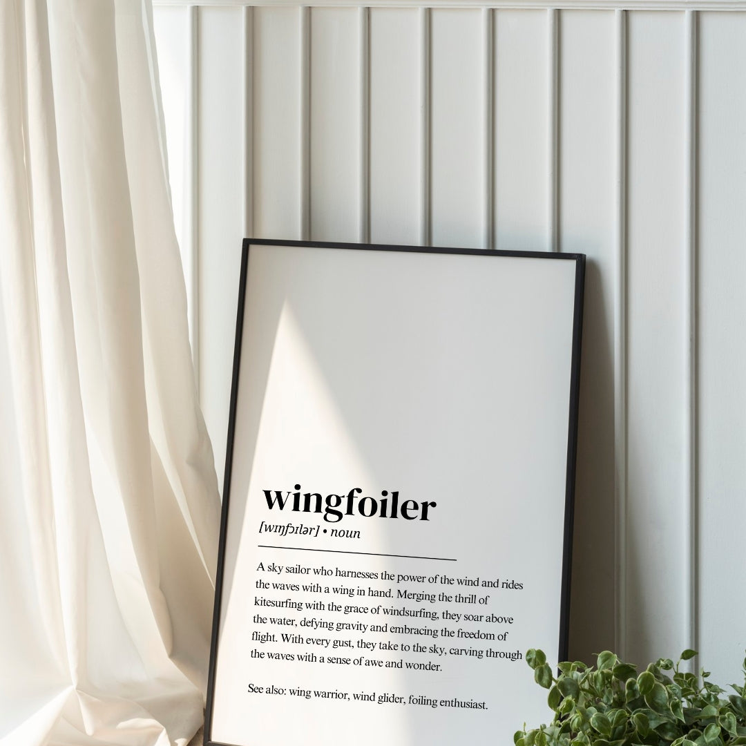 Wingfoil Poster – Wingfoiler Definition