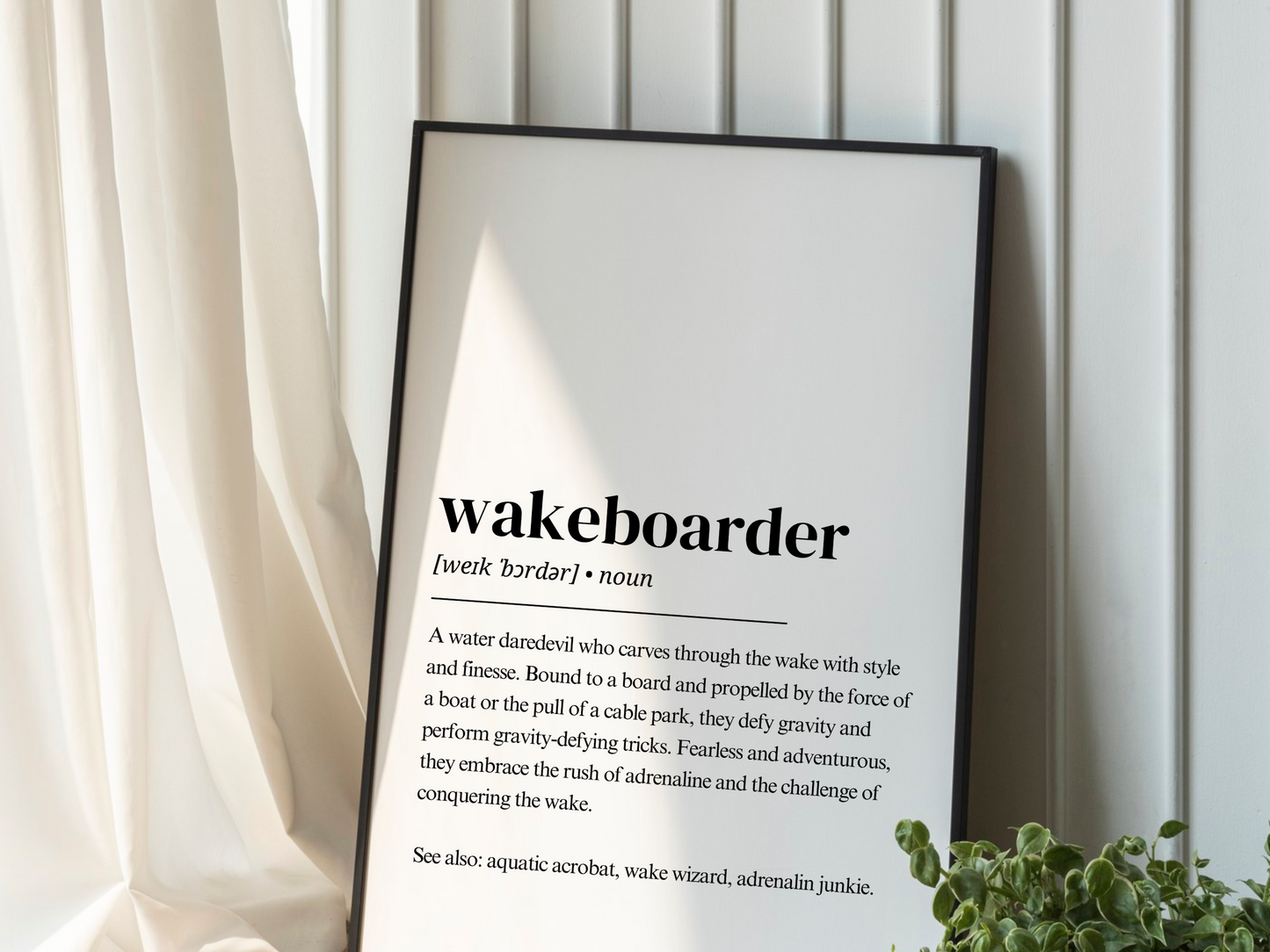 Wakeboard Poster - Wakeboarder Definition