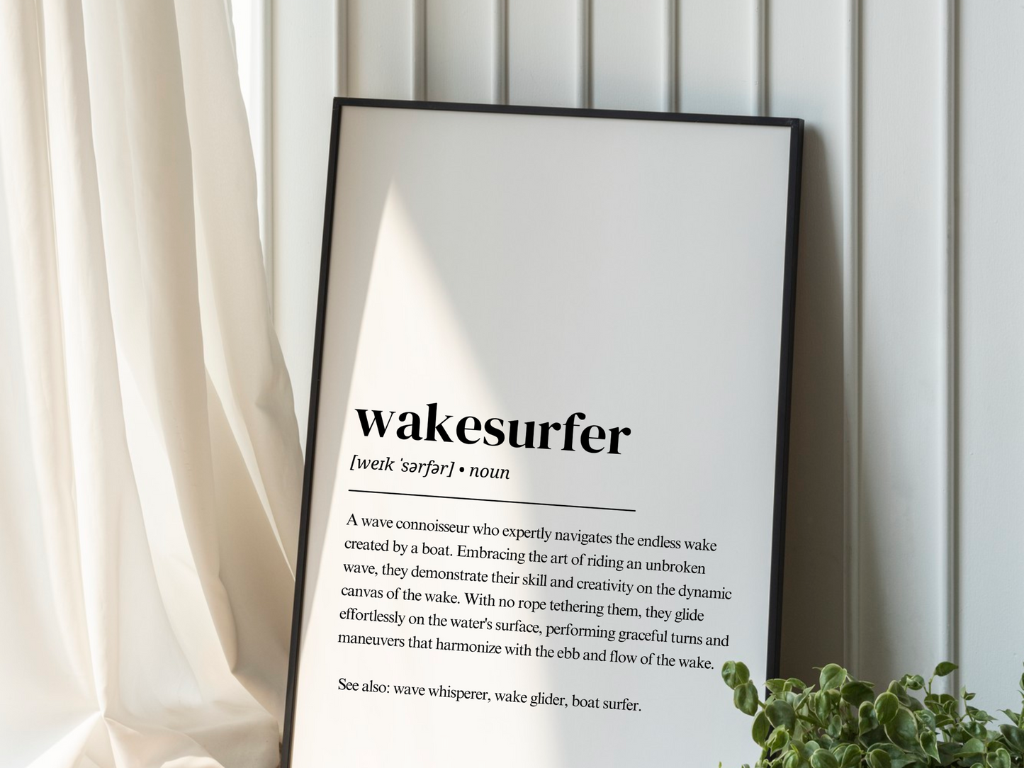 Wakesurf Poster – Wakesurfer Definition