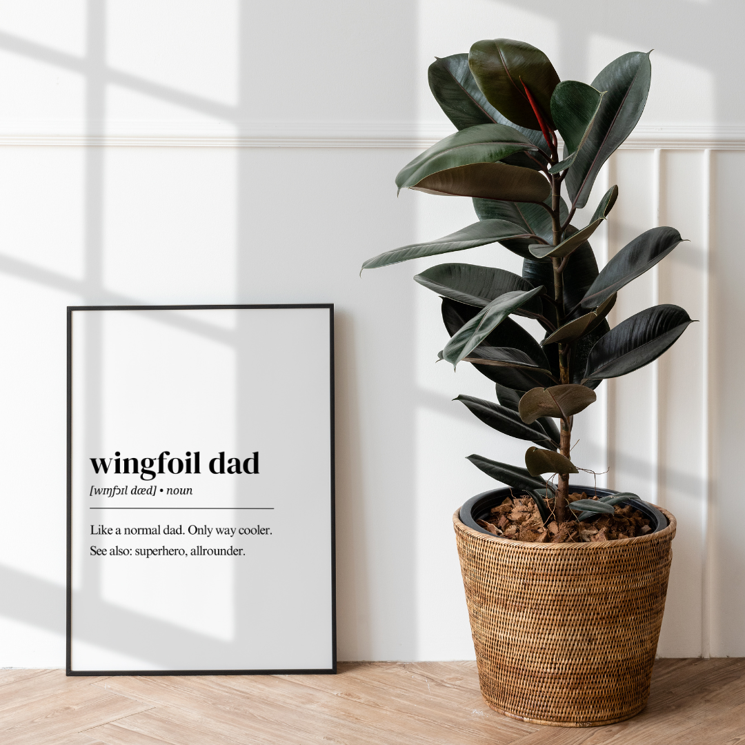 Wingfoil Poster – wingfoil Dad Definition