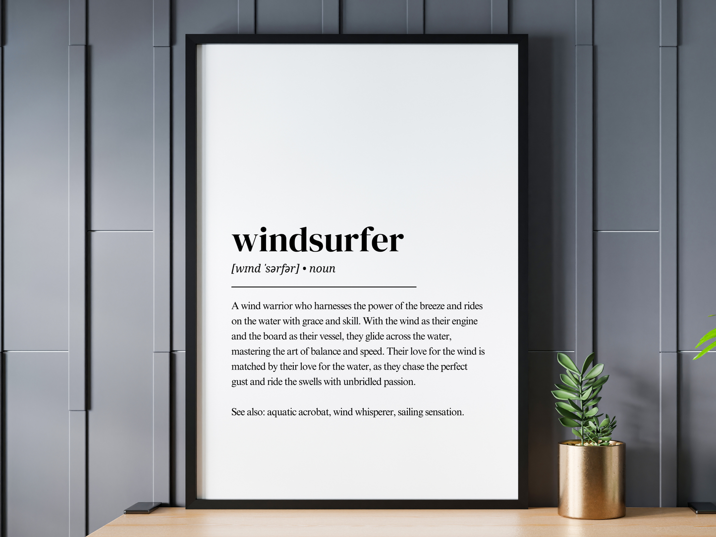 Windsurf Poster – Windsurfer Definition