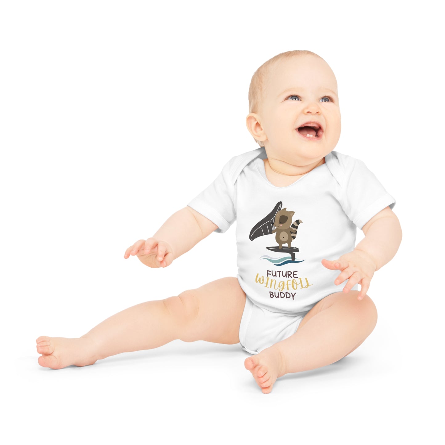 Future WINGFOIL buddy – baby short-sleeved bodysuit unisex