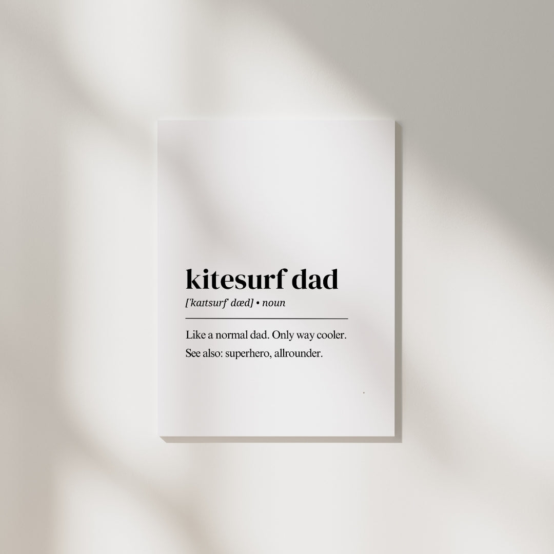 Kitesurf Poster – Kitesurf Dad Definition