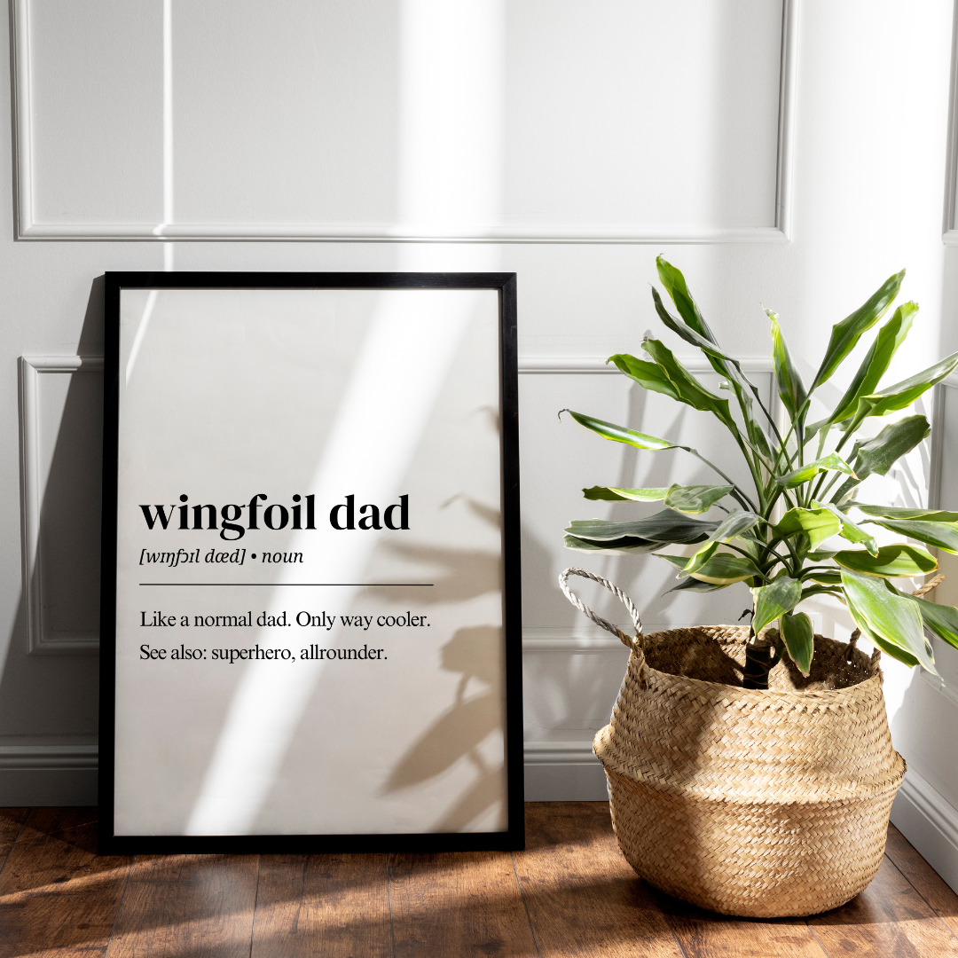 Wingfoil Poster – wingfoil Dad Definition