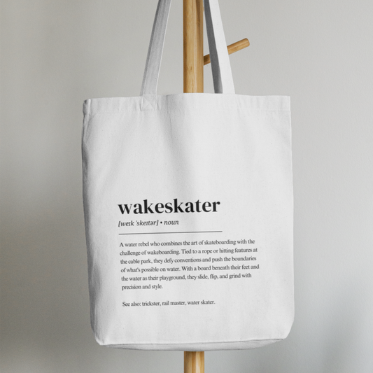 Wakeskater Definition Tote Bag - Wakeskater (noun) Tasche - Stoffbeutel