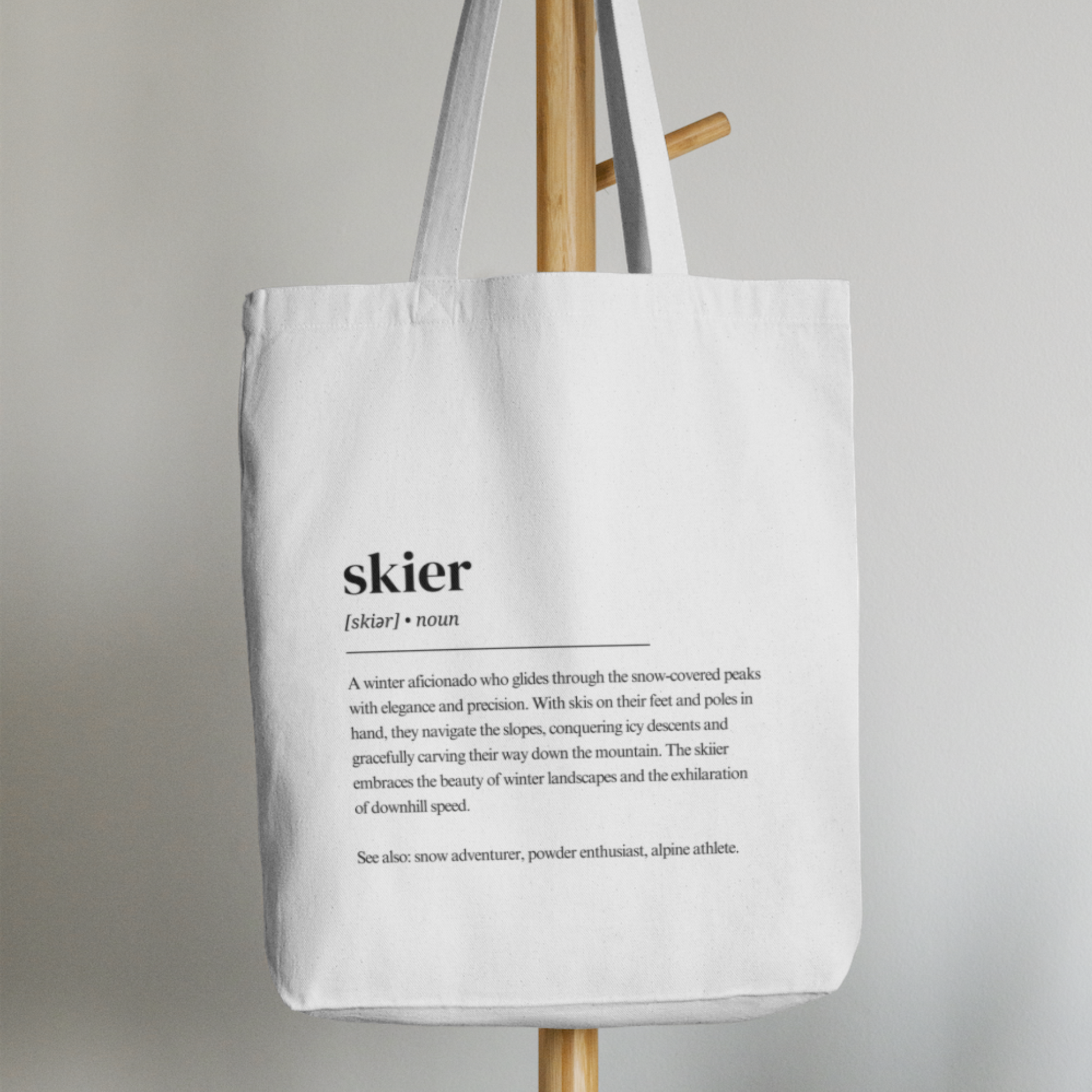 Skier Definition Tote Bag - Skier Tragetasche