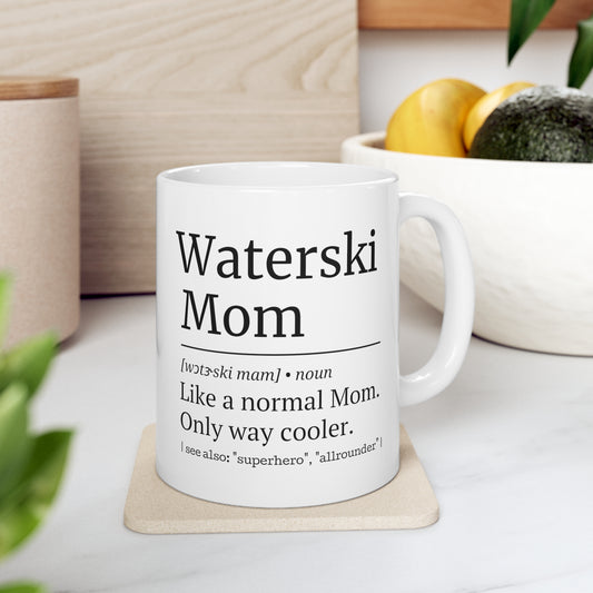 Wasserski Mom Tasse – Waterski Mama Geschenkidee