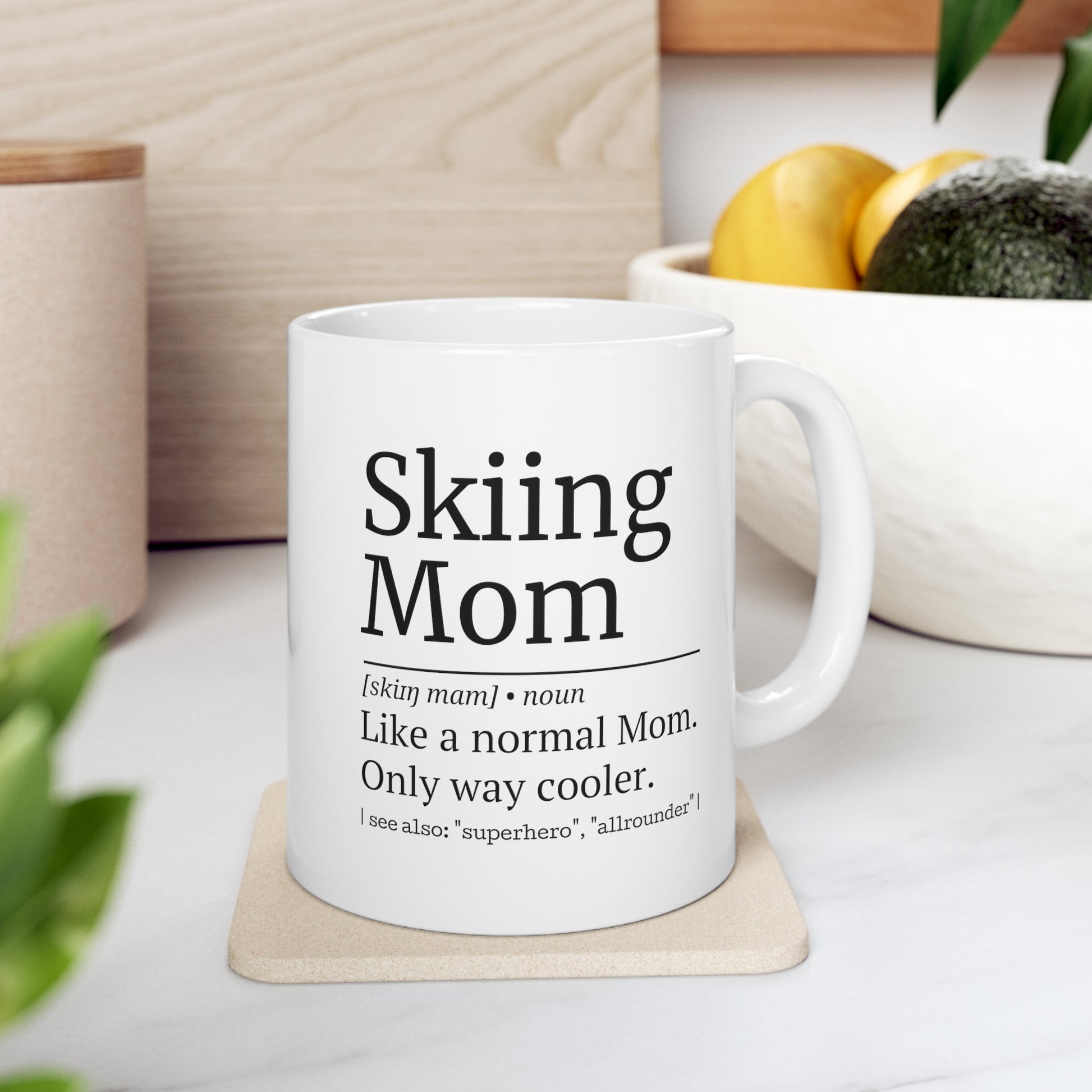 Skiing Mom Tasse – Ski Fahrer Mama Geschenk