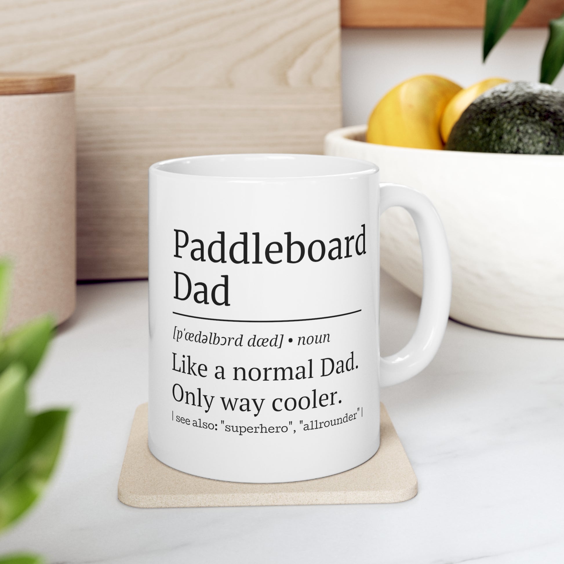 Paddleboard Dad Tasse – Stand up paddleboarden Geschenk für Papa