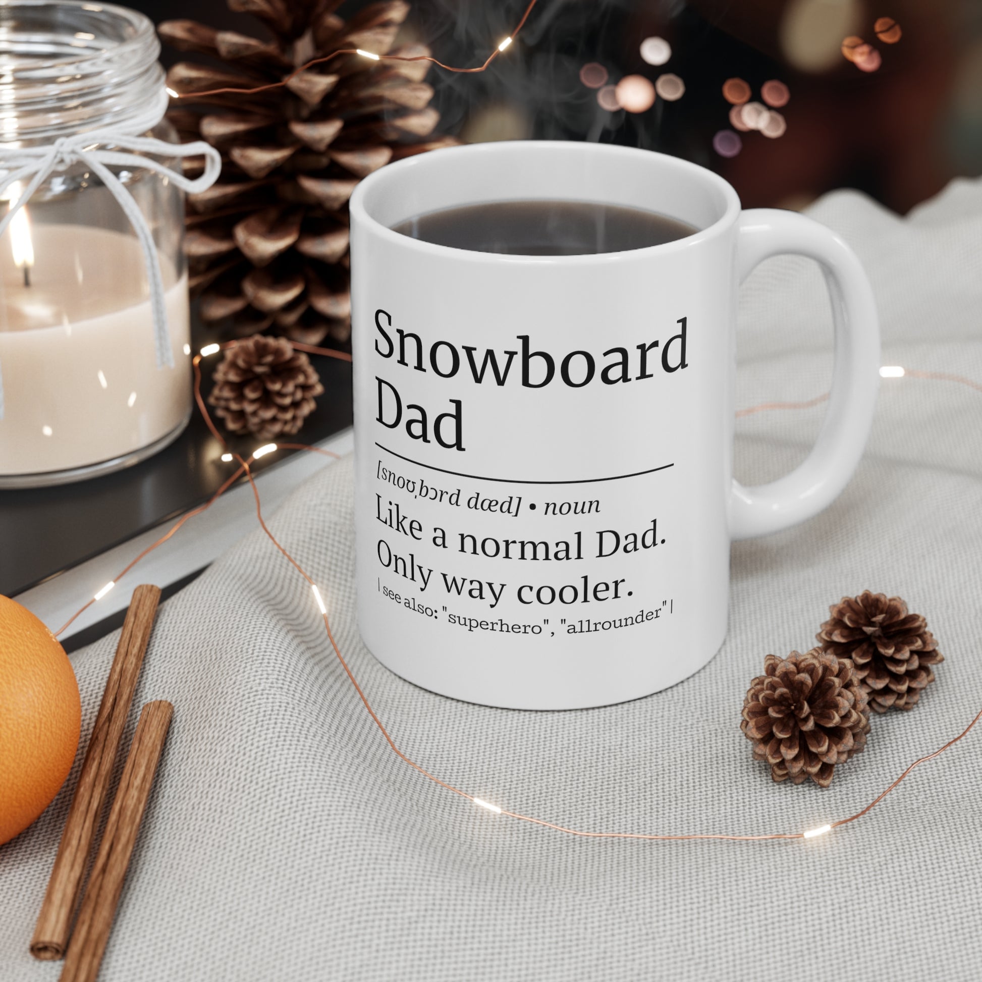 Snowboard dad tasse – geschenk für Snowboard papa