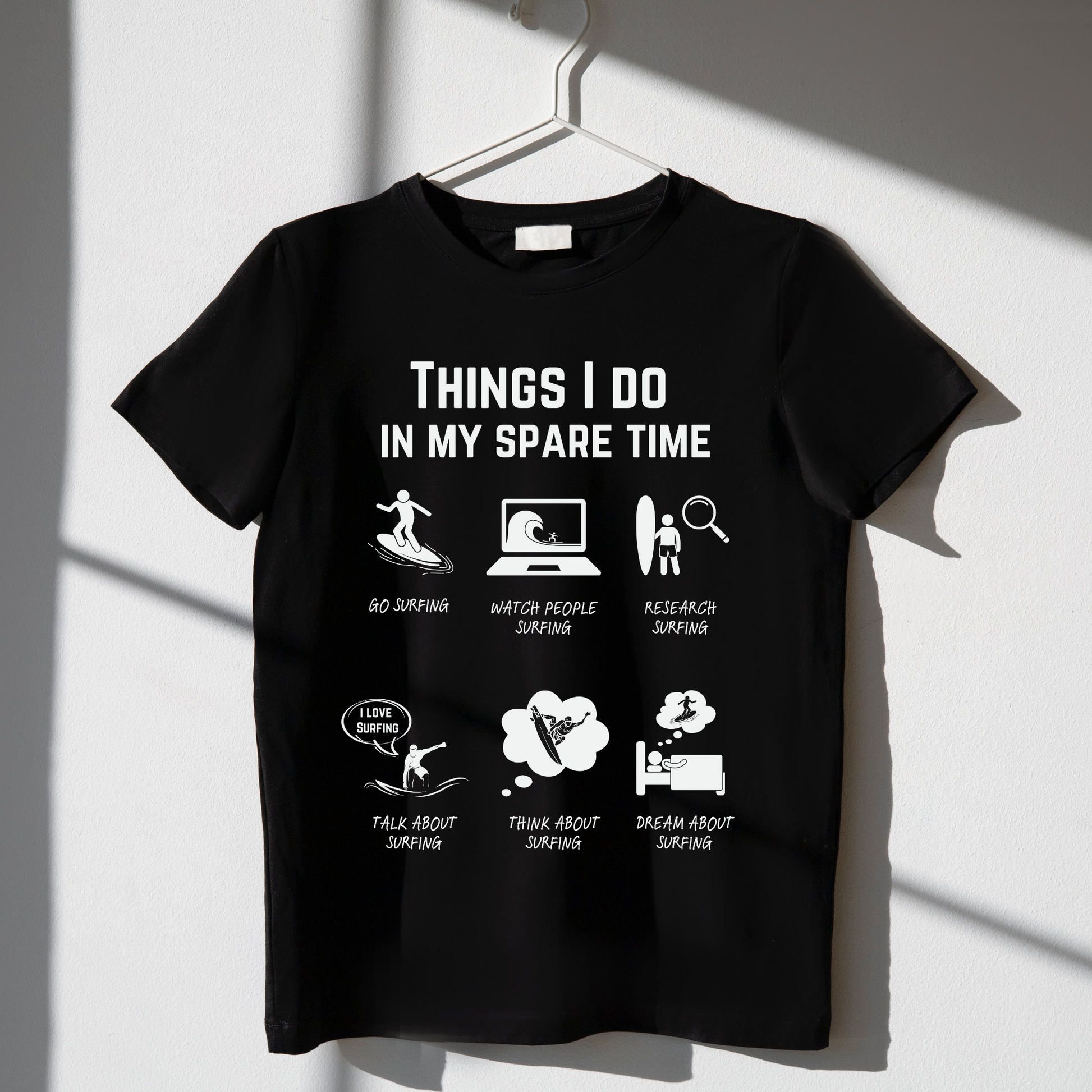 Surf T-shirt – Things I do in my spare time