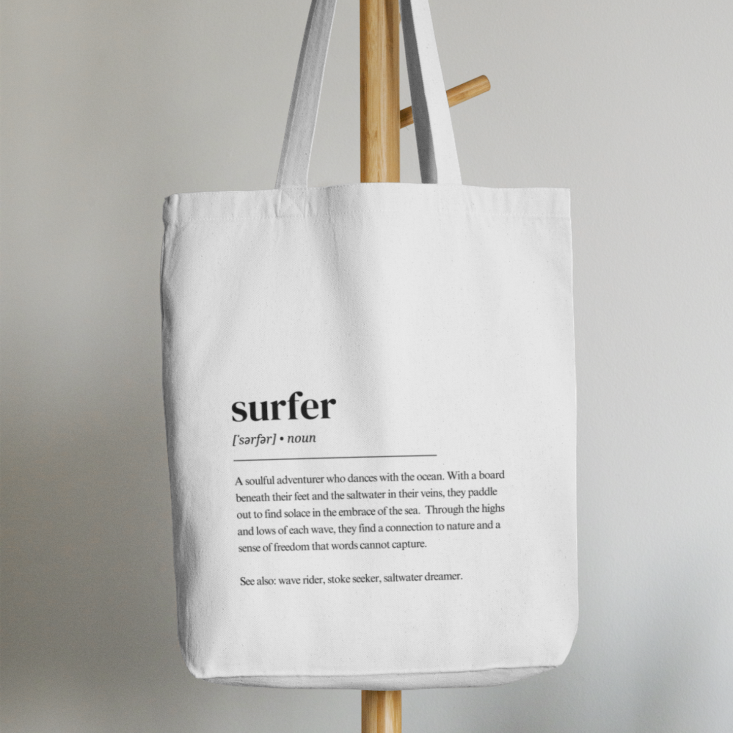 Surfer Definition Tote Bag - Surfer (noun) Tasche - Tragetasche