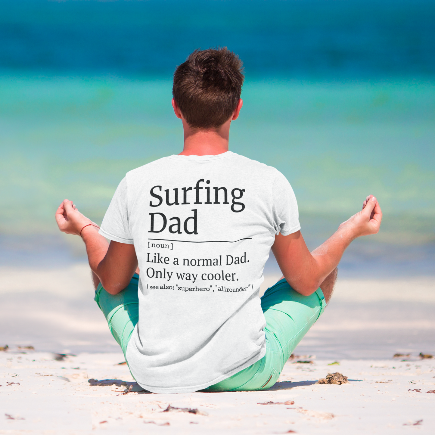 Surfing dad, surf T-shirt, Dad T-shirt