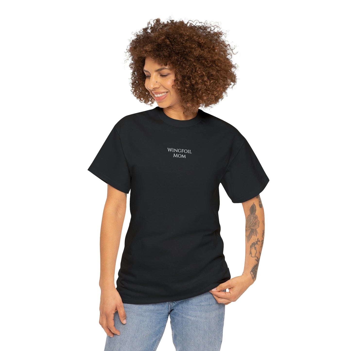 WINGFOIL Mom - T-Shirt (black / white)