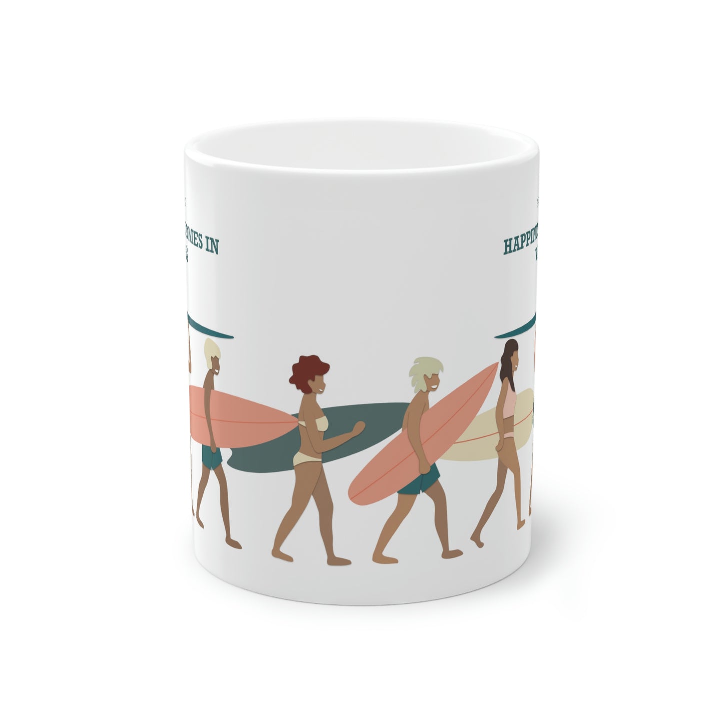 SURFER Tasse 0,33L – Happiness Comes In Waves