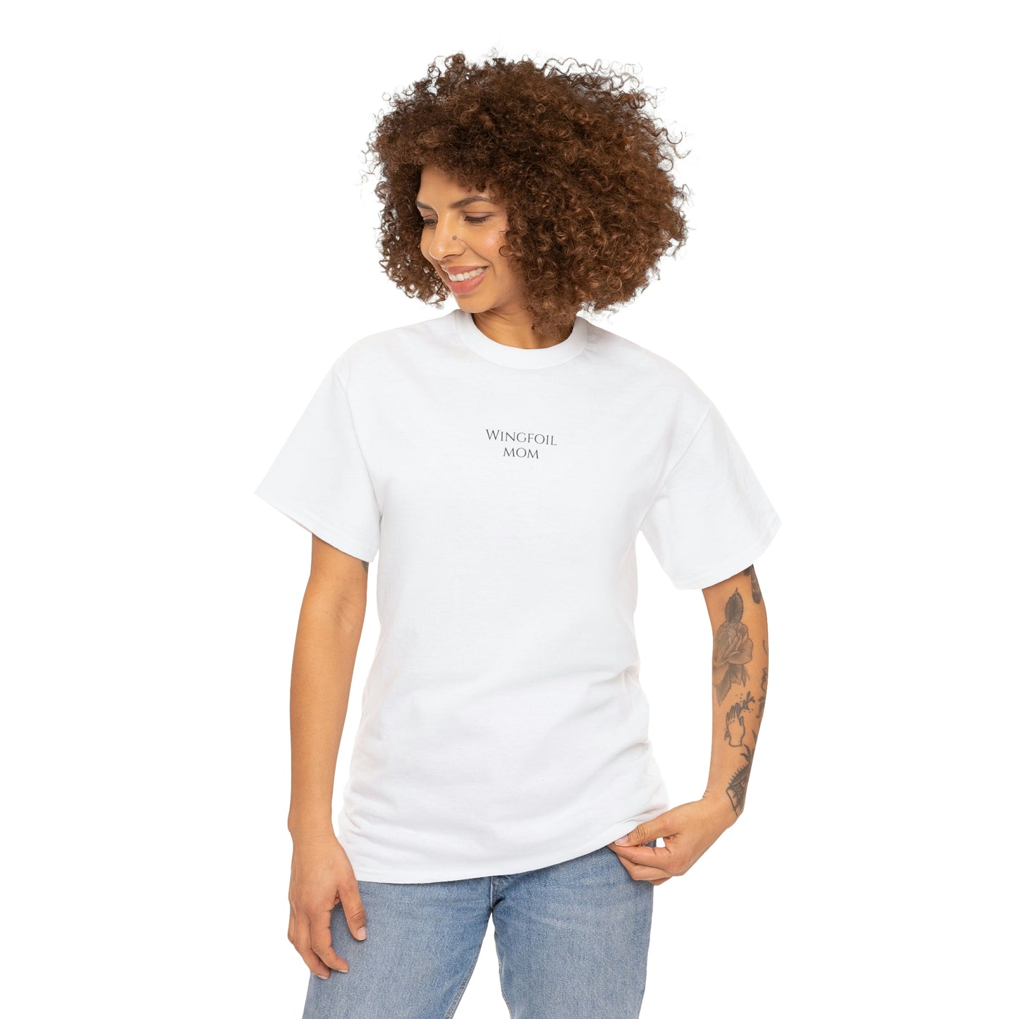 WINGFOIL Mom - T-Shirt (black / white)