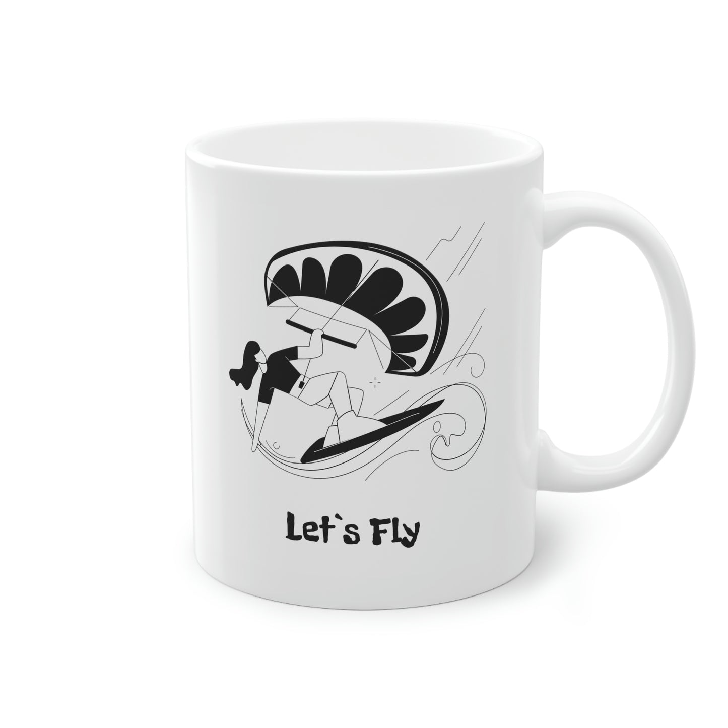 Kitesurfer Tasse Frauen 0.33L – Let's Fly